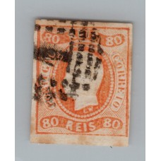 PORTUGAL 1866 Yv. 23 ESTAMPILLA DE PERFECTA CALIDAD 80 EUROS ( ESTA DE BUENA CONDICION HAY REFLEJOS DE LUZ EN LA FOTO )